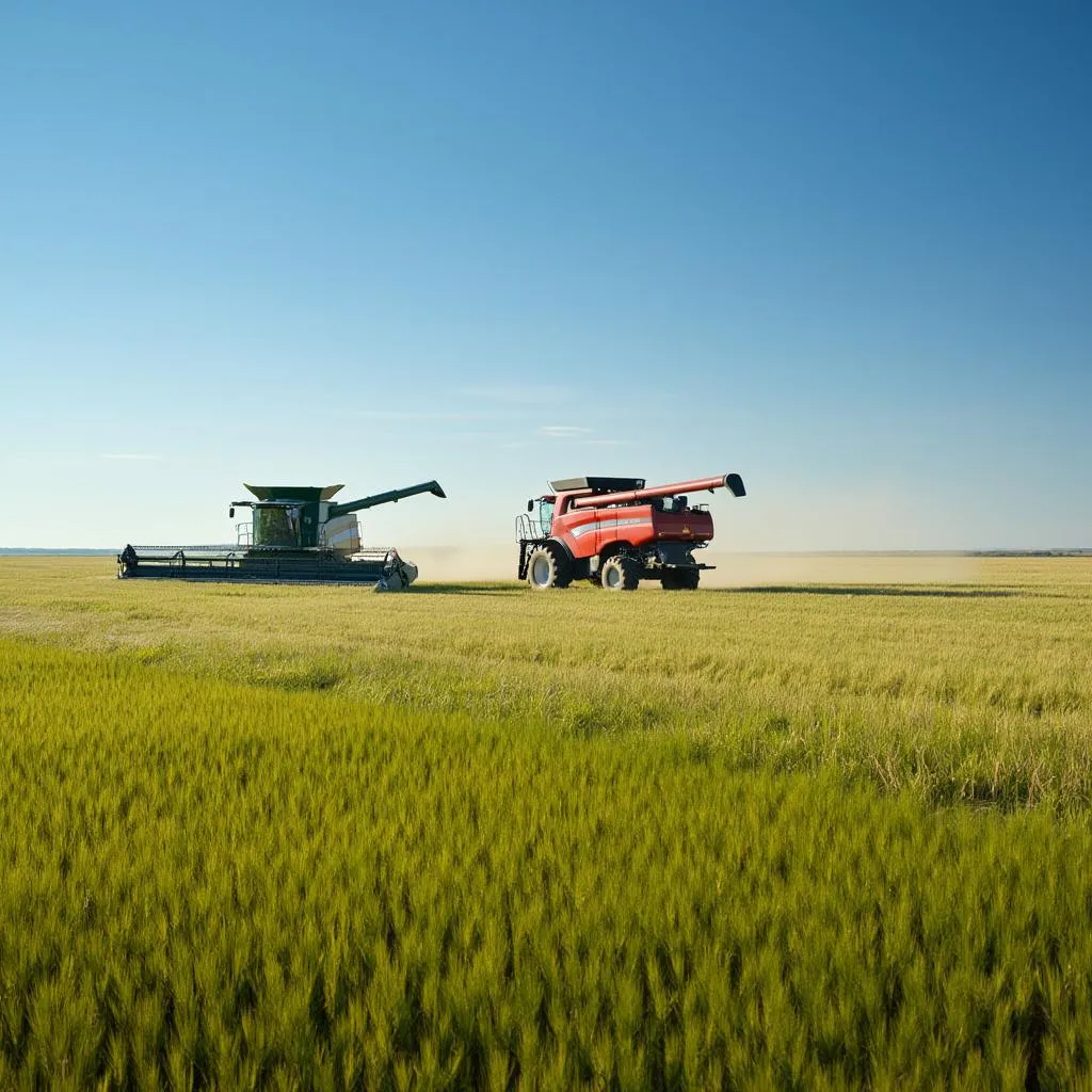 Campo agrícola argentino listo para exportación