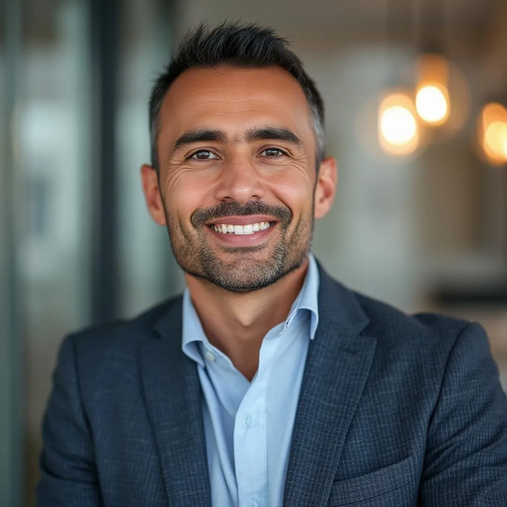 Retrato de Esteban Quito, Gerente de Cuentas Corporativas